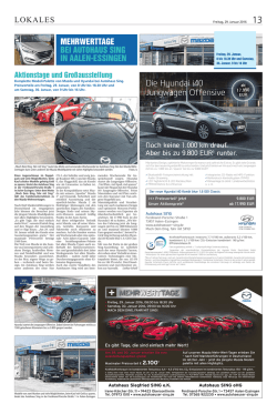 lokales mehrwerttage bei autohaus sing in aalen