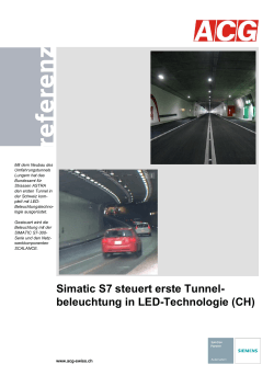 Simatic S7 steuert erste Tunnel