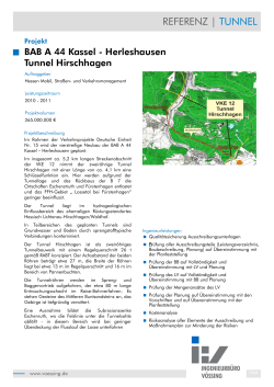BAB A 44 Kassel - Herleshausen Tunnel Hirschhagen
