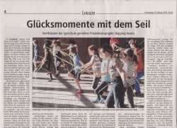 Glücksmotnente rnit dem Seil