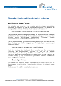 Immobilie erfolgreich verkaufen
