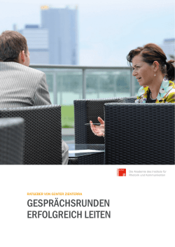 gesprächsrunden erfolgreich leiten