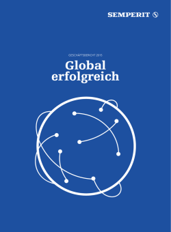 Global erfolgreich - Semperit AG Holding
