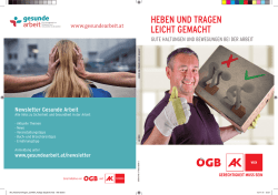 Heben und Tragen leicht gemacht