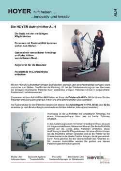 HOYER hilft heben &hellip; ...innovativ und kreativ A L H