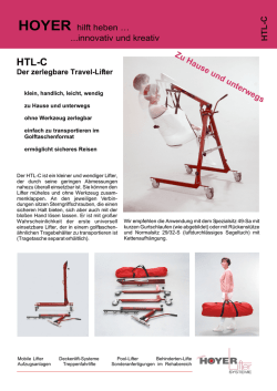 HOYER hilft heben … ...innovativ und kreativ H T L