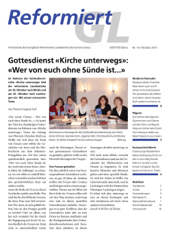 Gottesdienst &laquo;Kirche unterwegs&raquo;: &laquo;Wer von euch ohne S&uuml;nde ist...&raquo;