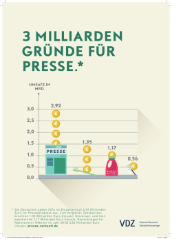 3 MILLIARDEN GRÜNDE FÜR PRESSE.*