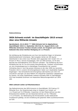 Jahresbericht Gesch&auml;ftsjahr 2015