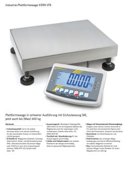 Industrie-Plattformwaage KERN IFB Plattformwaage in schwerer