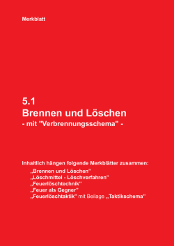 Brennen und L&ouml;schen - Feuerwehr