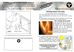 Richtig Heizen mit Holz