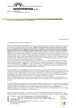 Jahresrundbrief 2015 zum