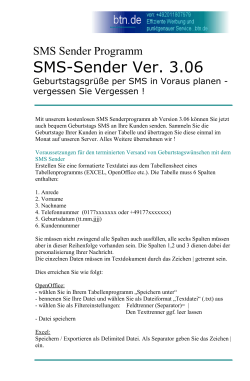 SMS-Sender Ver. 3.06