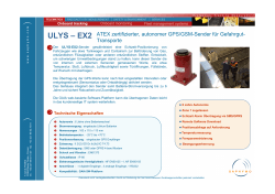 ULYS – EX2 ATEX zertifizierter, autonomer GPS/GSM