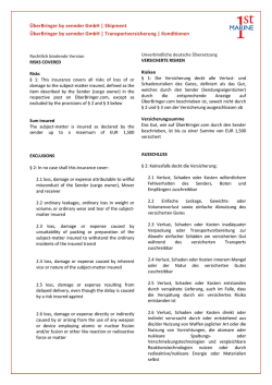 hier f&uuml;r Details zu den Versicherungsbedingungen.