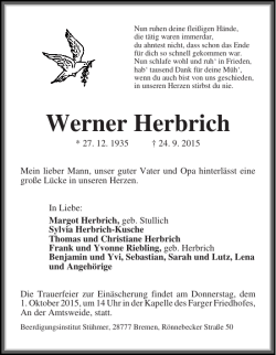 Werner Herbrich - Weser