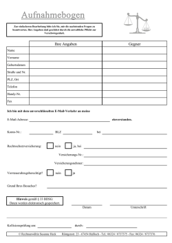 Ihre Angaben Gegner - Rechtsanw&auml;ltin Susanne Heck