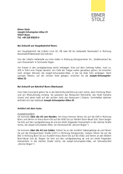 Ebner Stolz Joseph-Schumpeter-Allee 25 53227 Bonn Tel. +49 228