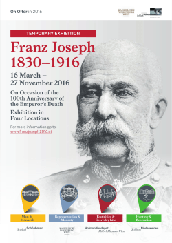 Offer Kaiser Franz Joseph 2016