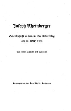 Joseph Aheinberger - eLiechtensteinensia