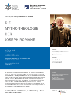 DIE MYTHO-THEOLOGIE DER JOSEPH