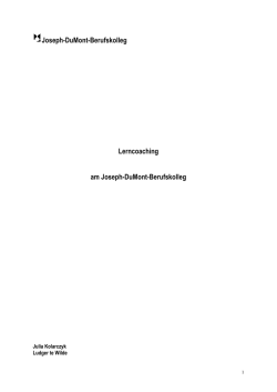 Lerncoaching am Joseph-DuMont-Berufskolleg