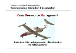Crew Ressource Management