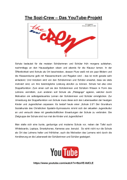 The Sozi-Crew – Das YouTube-Projekt