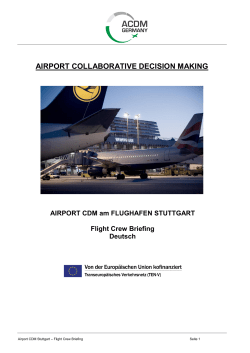 Flight Crew Briefing - Flughafen Stuttgart