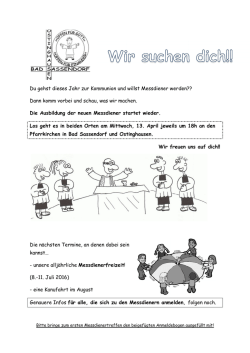 Du gehst dieses Jahr zur Kommunion und willst Messdiener werden