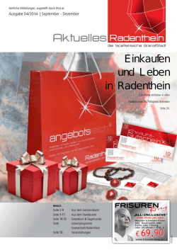 Einkaufen und Leben in Radenthein