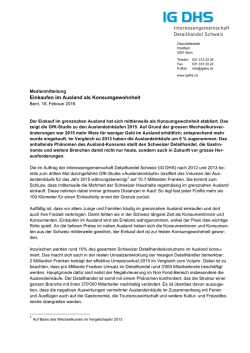 Einkaufen im Ausland als Konsumgewohnheit