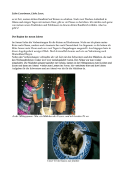 3. Rundbrief Selina Dimmer