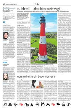 Ja, ich will &ndash; aber bitte weit weg!