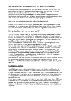 John Horrocks &ndash; ein Gentleman kultiviert das