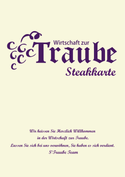Steakkarte - Restaurant Traube Glattfelden