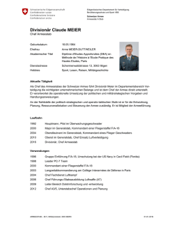 Division&auml;r Claude MEIER