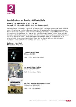 Jazz Collection: Joe Sample, mit Claude Diallo