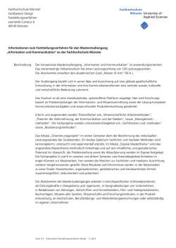 Informationen zu Ihrer Bewerbung zum Feststellungsverfahren