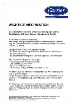 Information Umfirmierung