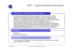 9001 – Dokumentierte Information - ecco ecology + communication