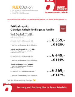 ier die aktuellen öger last minute angebote