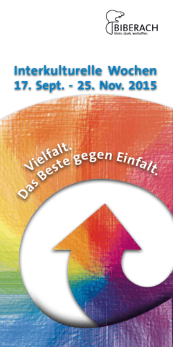 IKW 2015 Biberach - Interkulturelle Woche