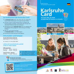 Karlsruhe Card - Karlsruhe | Kongress