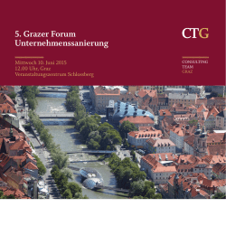 5. Grazer Forum Unternehmenssanierung