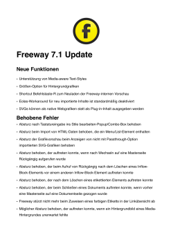 Freeway 7.1 Update Infos