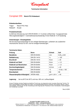 Technische Information Coroplast 355 Weich-PVC