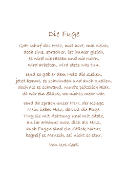 Gedicht Die Fuge