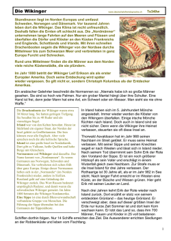 Die Wikinger - Deutsch als Fremdsprache